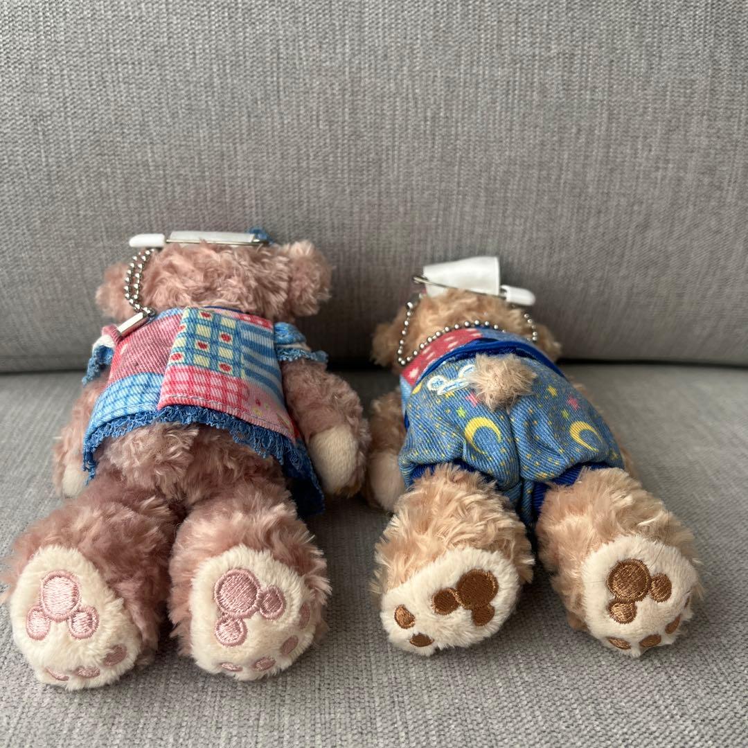 15周年 ダッフィー シェリーメイ ぬいぐるみバッジ パッチワーク