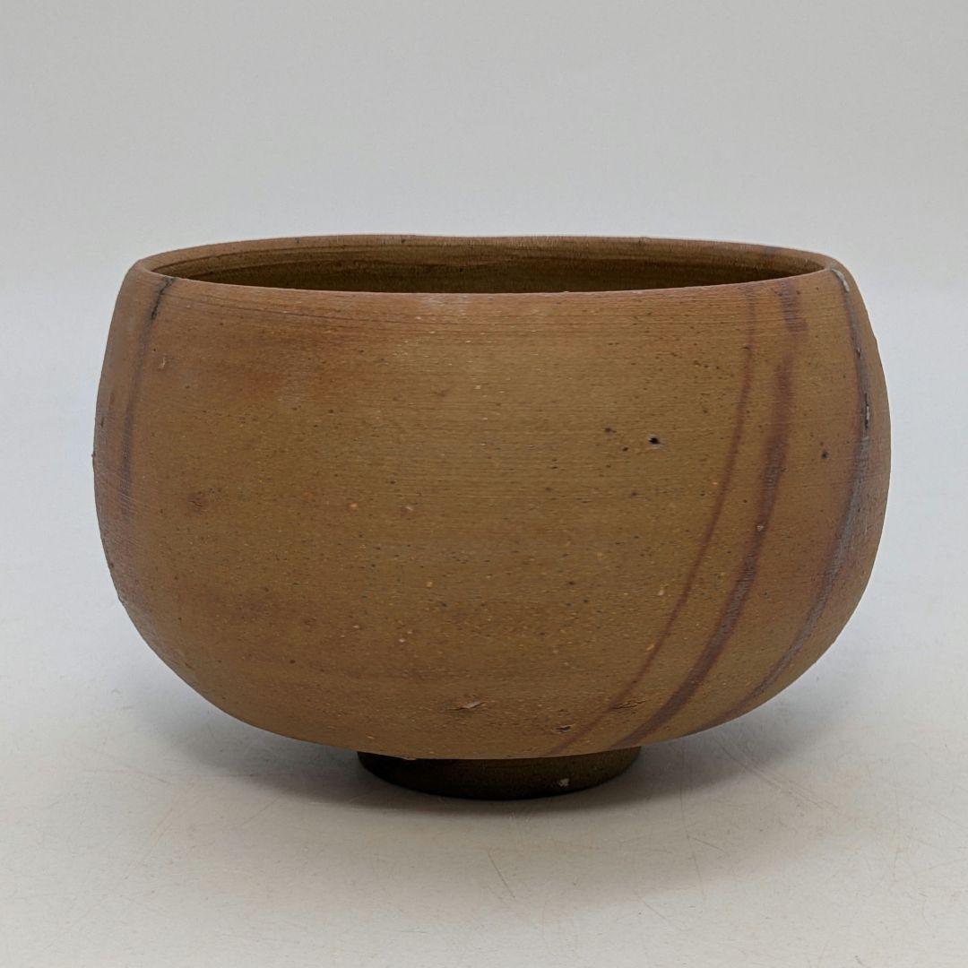 本山和泉 備前焼 緋襷茶盌 共箱共布 抹茶碗 抹茶茶碗 茶道具 茶器 食器