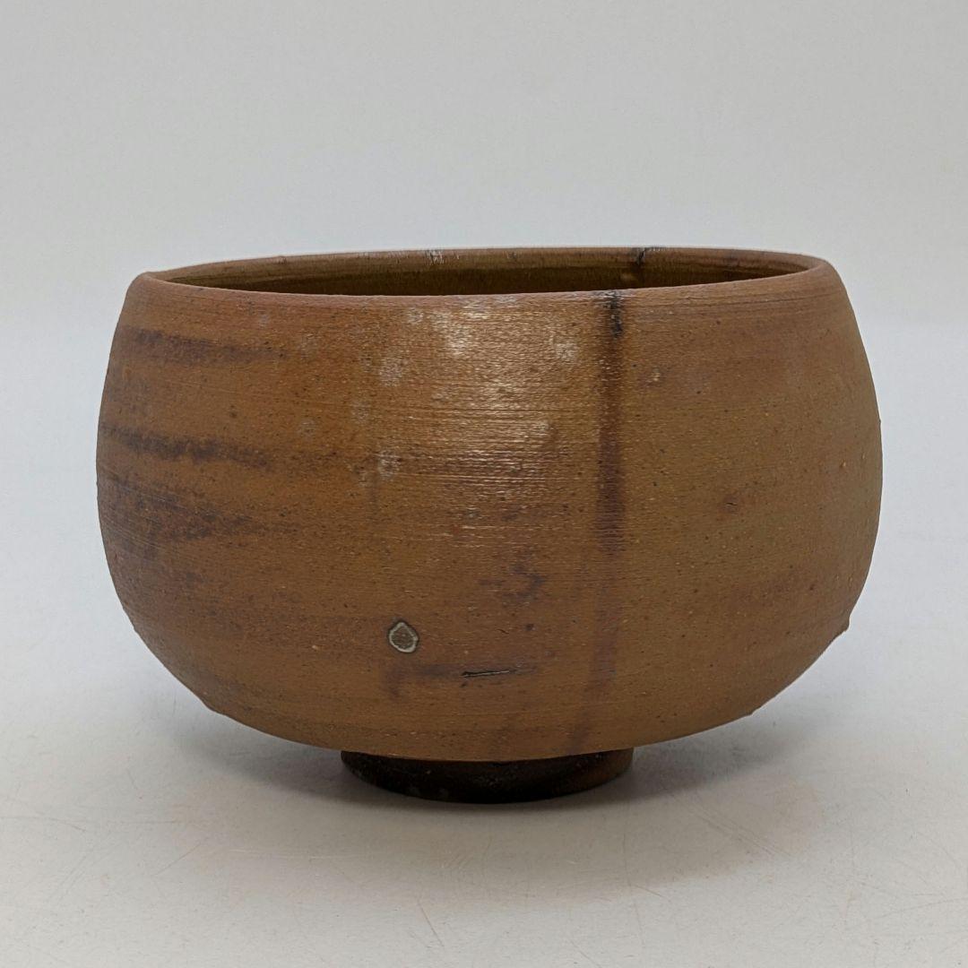 本山和泉 備前焼 緋襷茶盌 共箱共布 抹茶碗 抹茶茶碗 茶道具 茶器 食器