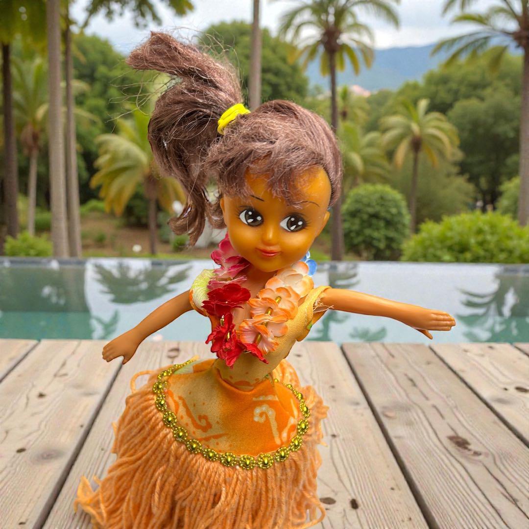 骨董アンティーク ソフビ ヴィンテージ セクシー フラガール人形 2体