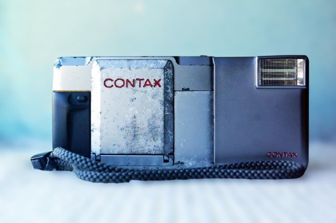 ジャンク】初代 CONTAX T 35mmフィルムカメラ【ストロボ付き】