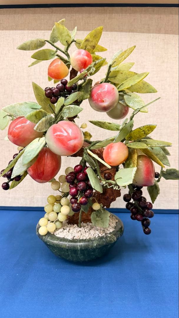 寿果豊穣】— 石に込められた、二つの幸せの物語横20cm x