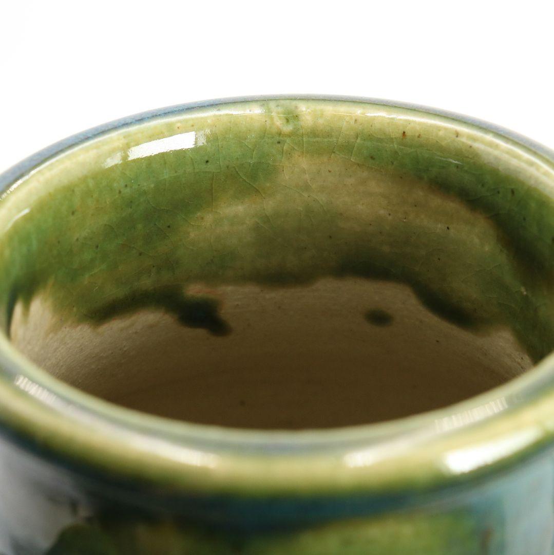 北大路魯山人作 青織部三耳壷 黒田陶々庵識 共箱 UM291 - メルカリ