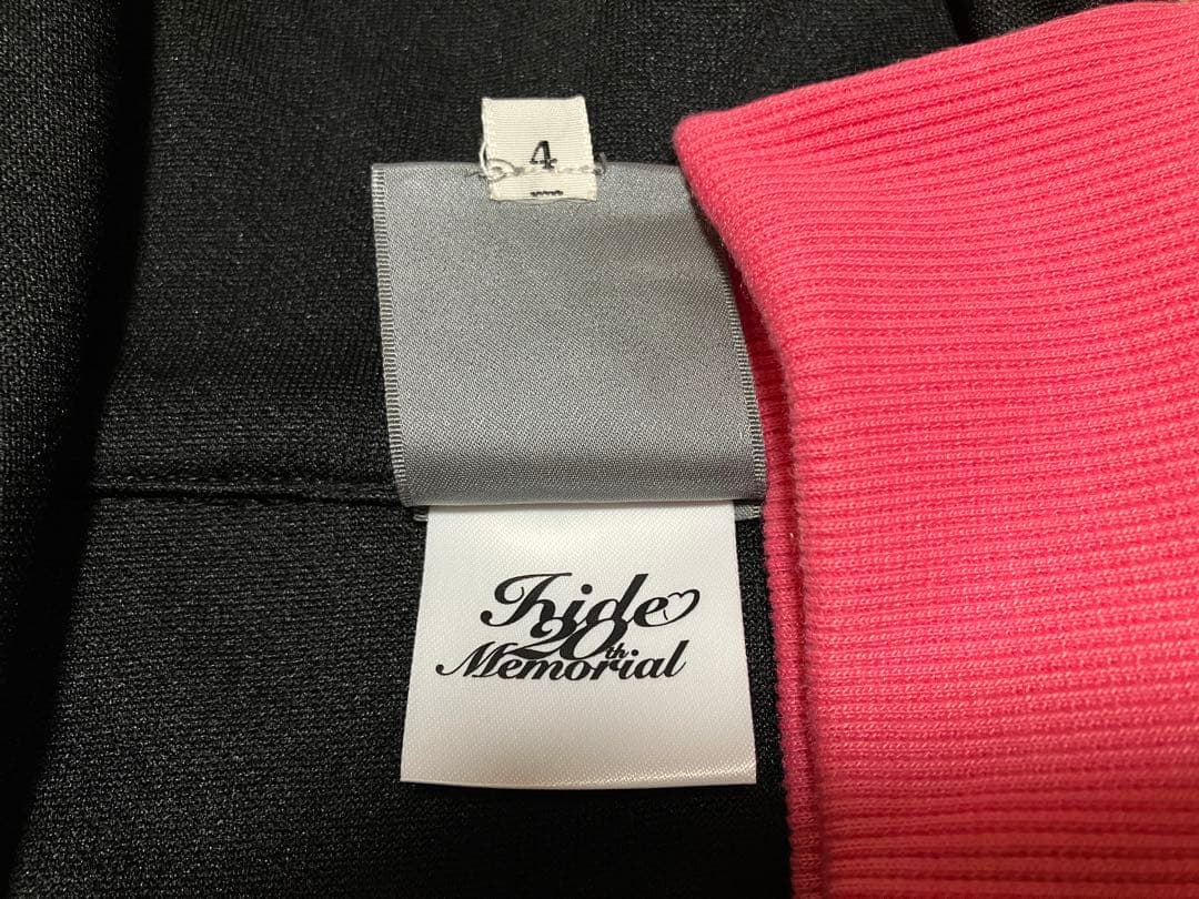 hide 20th Memorial ラインジャージ 4 ブラック ピンク