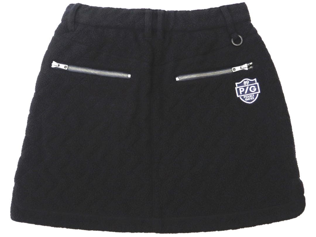 新品● パーリーゲイツ ●ポーラテック使用　キルトボア 3Dスカート　濃紺/M