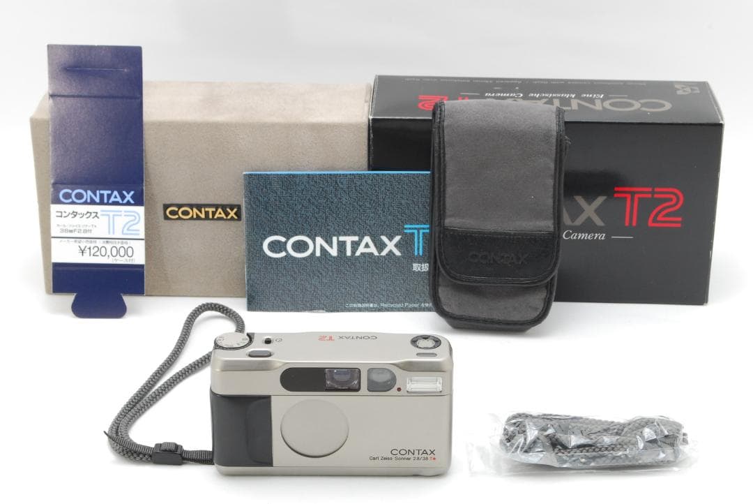 美品 箱＆ケース付き】コンタックス Contax T2 シルバー - メルカリ