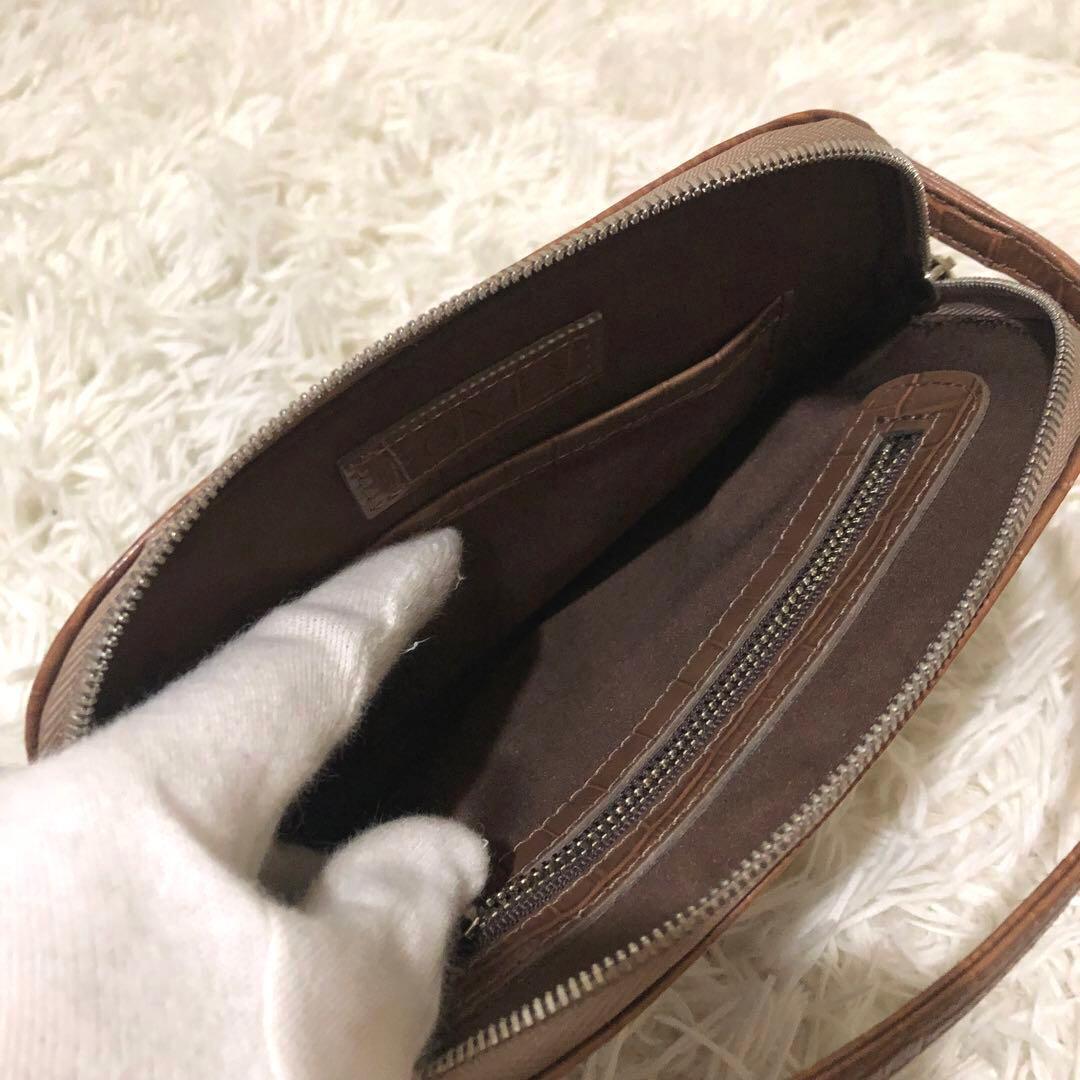 未使用級✨フォクシー レザー　2way ショルダーバッグ ポシェット