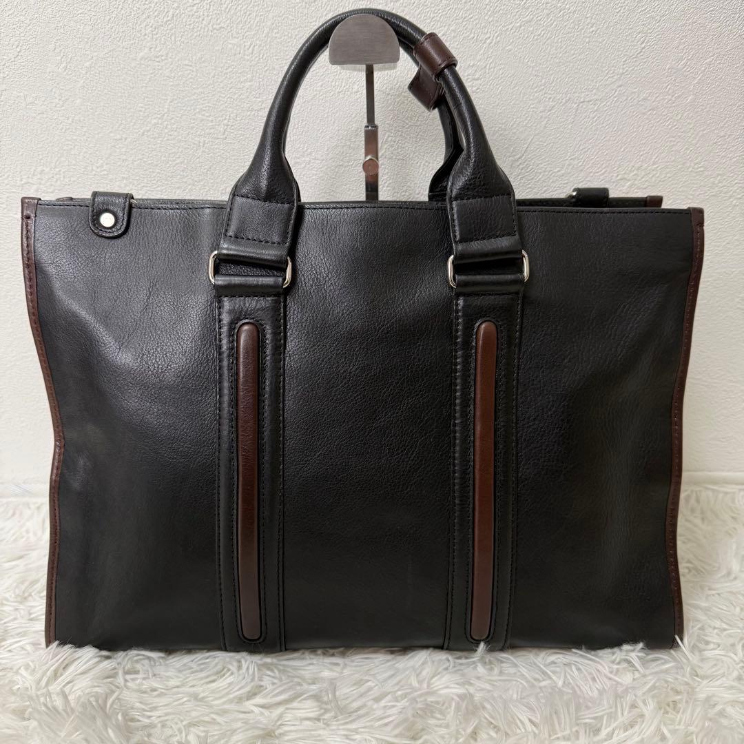 COMPLEX GARDENS ビジネスバッグ 牛革 2層式 2way 大容量