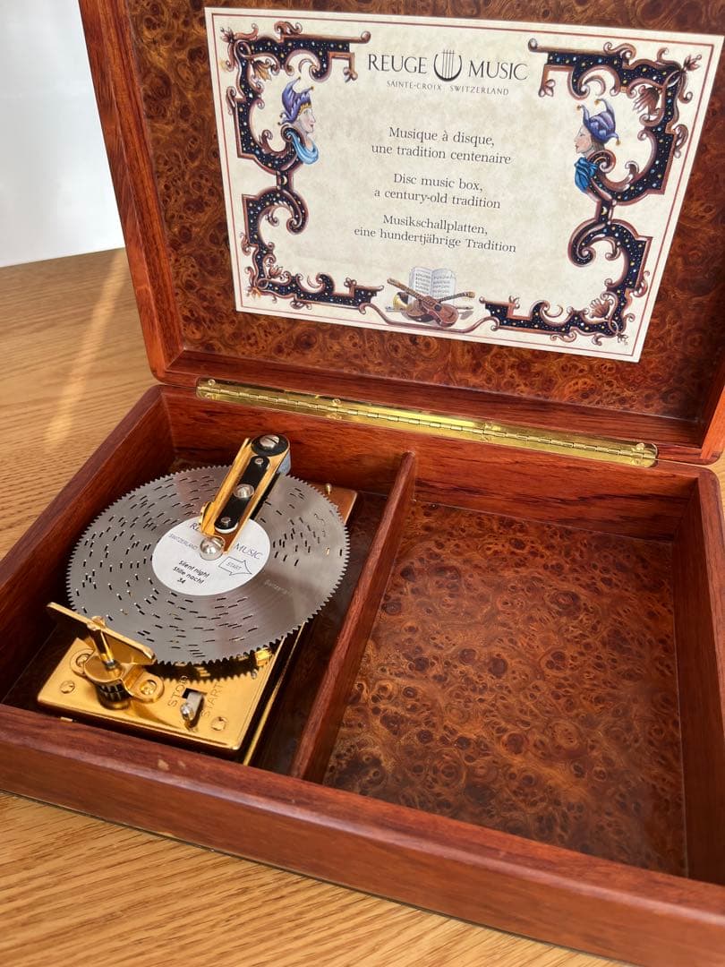 【貴重】REUGE MUSIC ディスクオルゴール 音楽ディスク14枚付き
