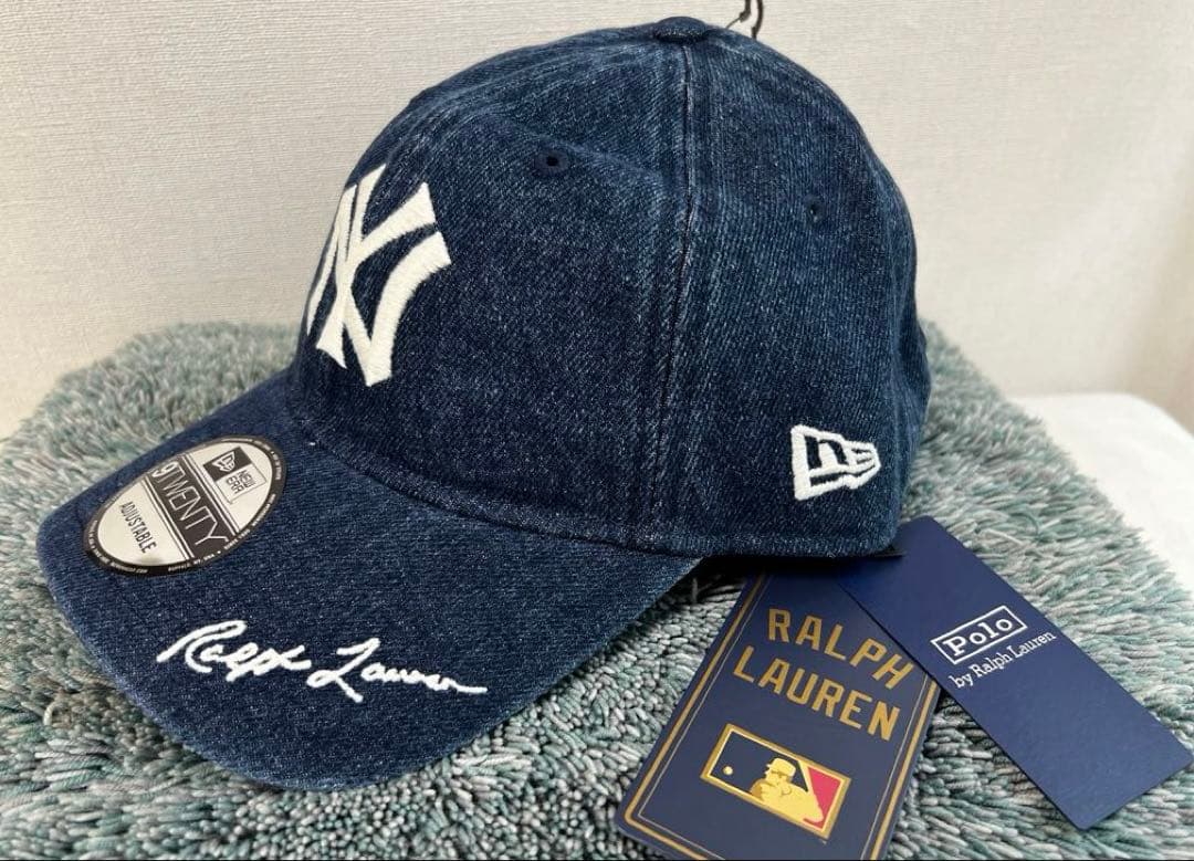 Ralph Lauren デニムキャップ 9TWENTY ヤンキース 新品タグ付 - メルカリ