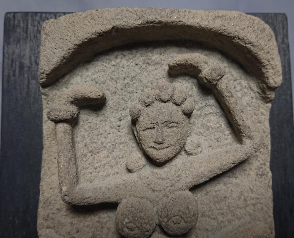 128 コレクター収集品 インド ヒンドゥー教 石製 女神像