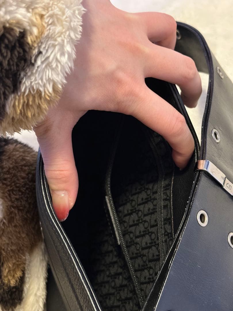 (*)様 Dior ブラック ショルダーバッグ