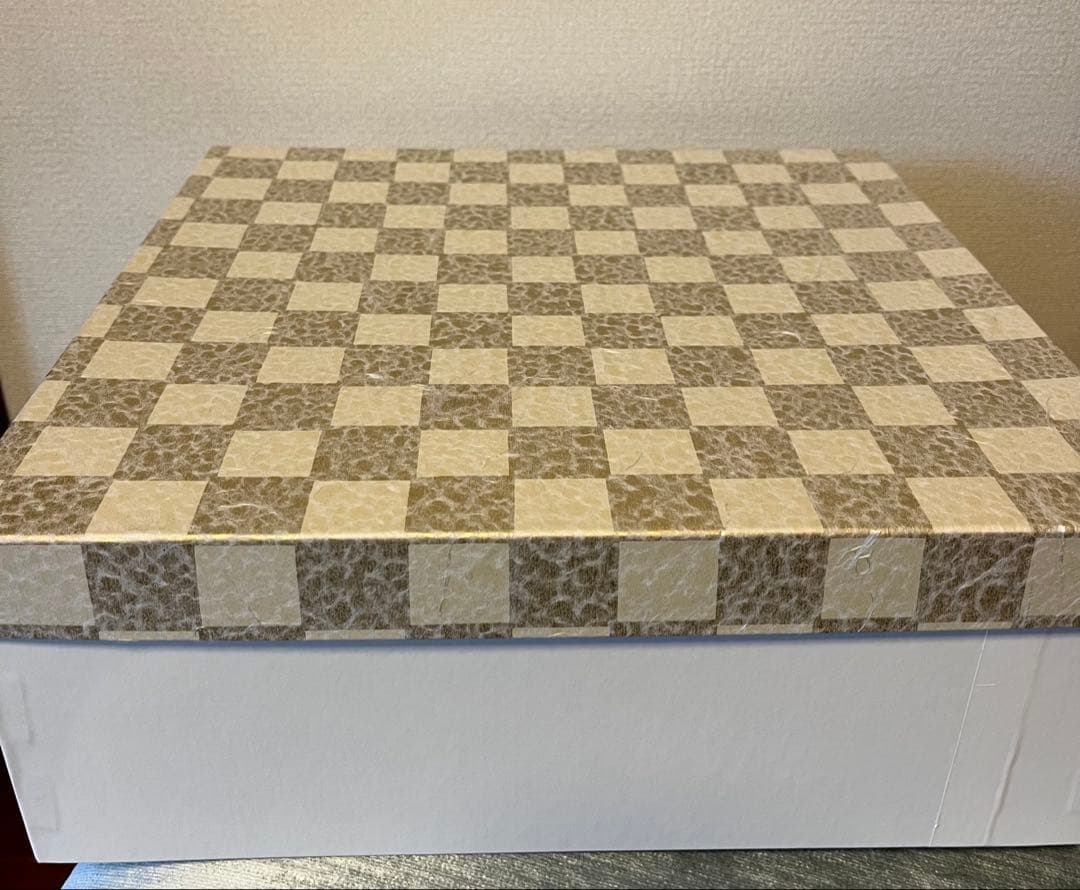 本パナマ ベージュ ハンドバッグ ボックス型　神田胡蝶