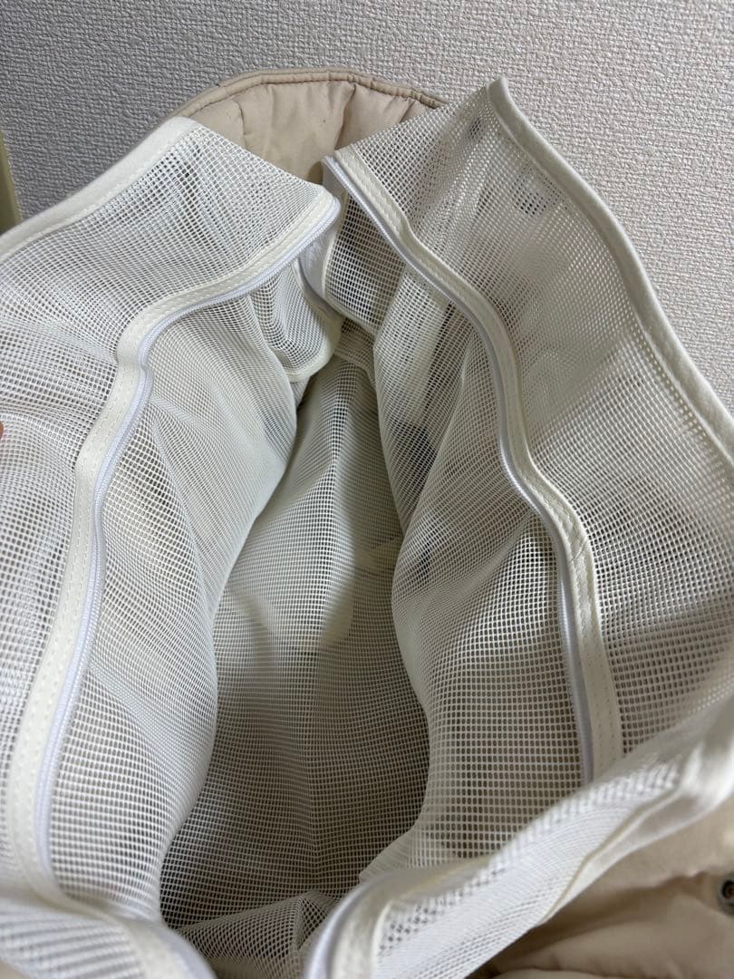 ほぼ未使用】ba&ttang ベージュ キャリーバッグ M カーベルト付き