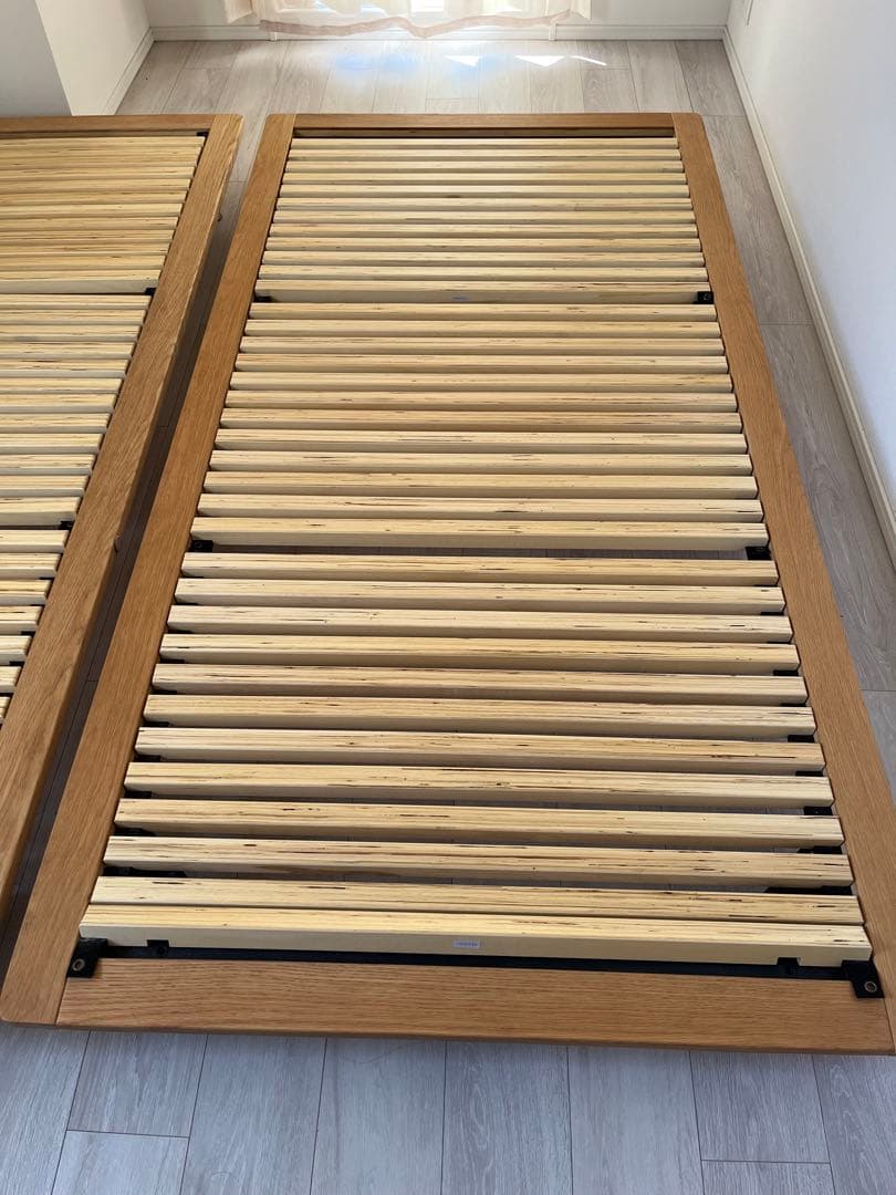 無印良品　ベッドフレーム　オーク材　シングル②