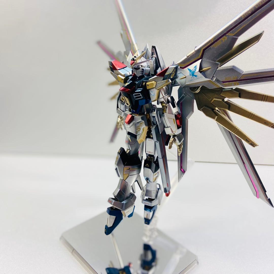 HG マイティーストライクフリーダムガンダム 全塗装 完成品 ガンプラ 塗装済み