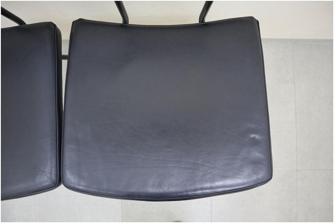 A1 スクエアルーツ SOLI カウンター チェア 椅子 オーク 革 スツール