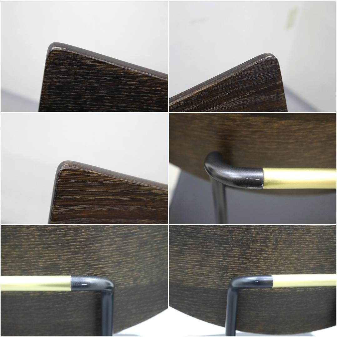 A1 スクエアルーツ SOLI カウンター チェア 椅子 オーク 革 スツール