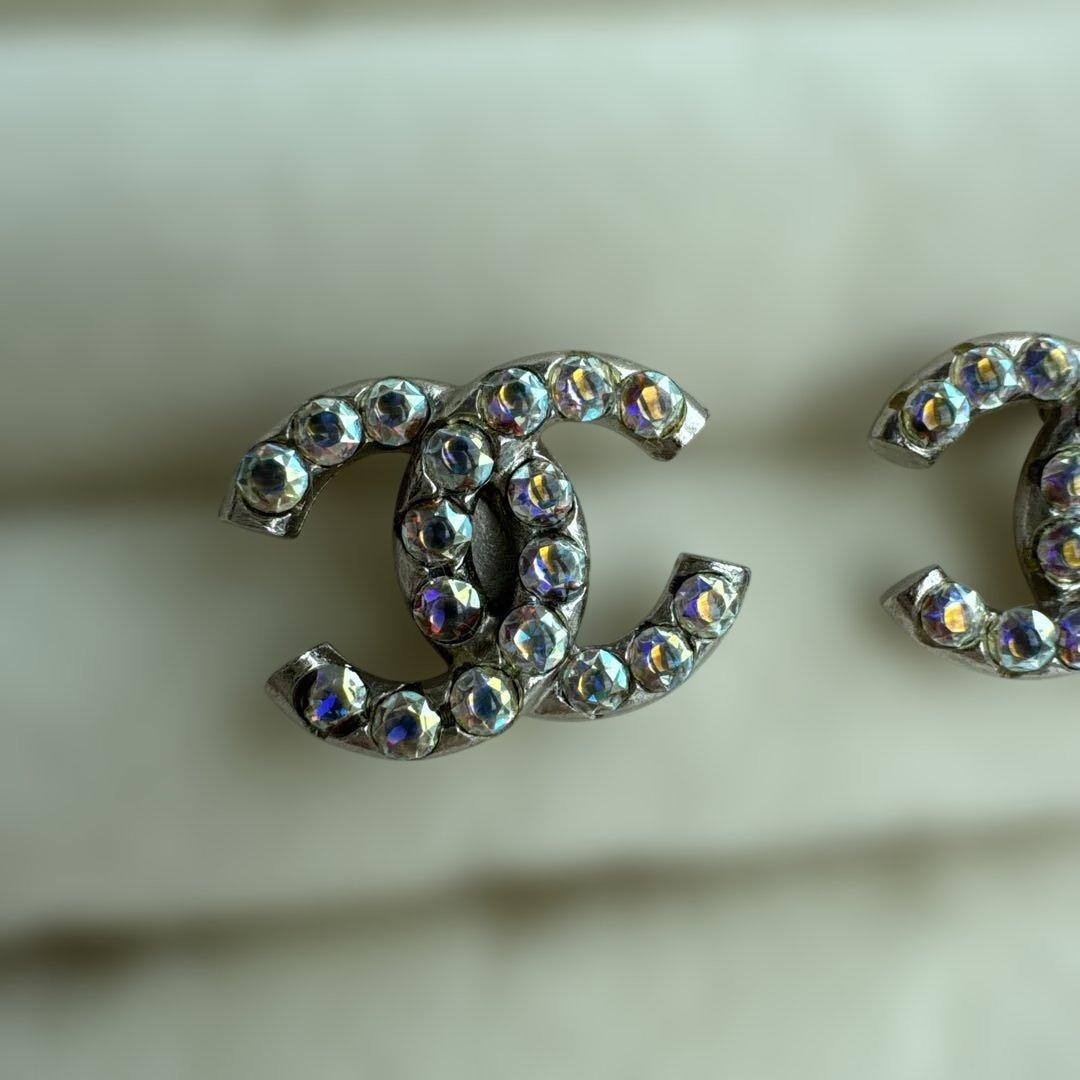 CHANEL CCロゴ クリスタルピアス 正規品
