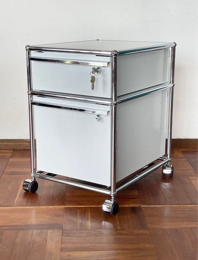 USMハラーシステム PCデスク ホワイト USM/ハラーシステム□ロール