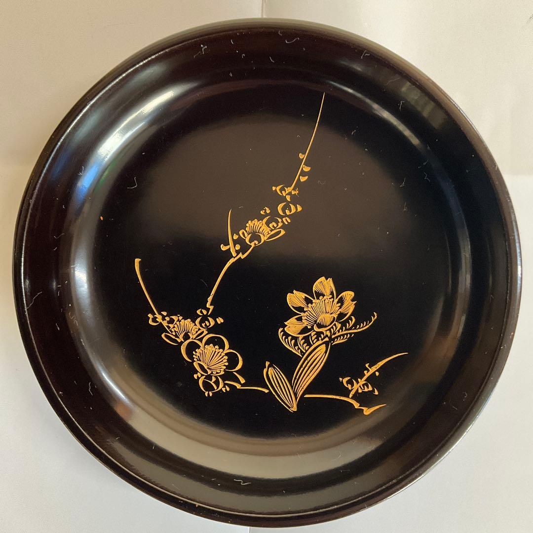 輪島塗 天然木くり抜沈金梅文菓子皿20枚揃 明治から大正頃 - メルカリ