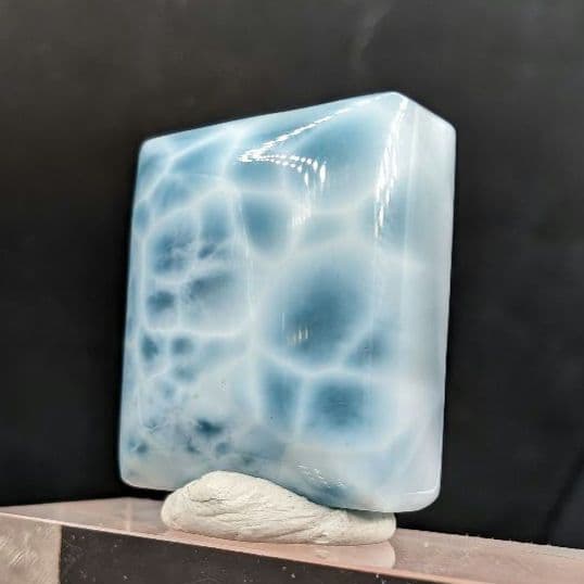 ラリマー タンブル ルース カリブの宝玉 ファセットカット ラリマー