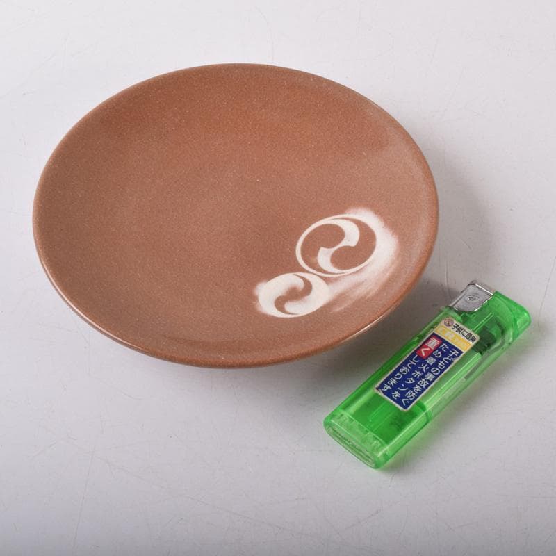 和食器 三浦竹軒作 一力皿 五客 共布共箱 C 7986