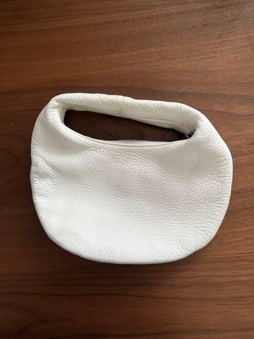 Aeta ホワイトレザーハンドバッグ　DA58 ONE SHOULDER：S