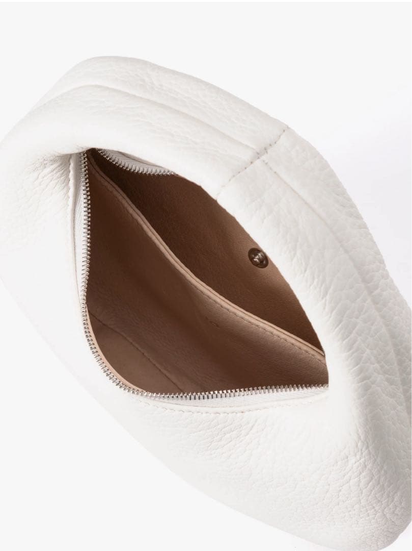 Aeta ホワイトレザーハンドバッグ　DA58 ONE SHOULDER：S