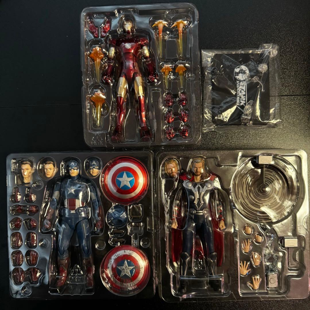 S.H.Figuarts アイアンマン&キャプテンアメリカ&ソー　中古美品