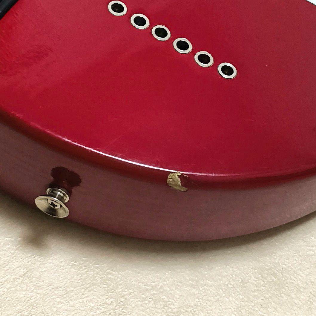 【美品】ZO-3 レッド アンプ内蔵ミニギター ヘッドフォン端子付 ミニギター