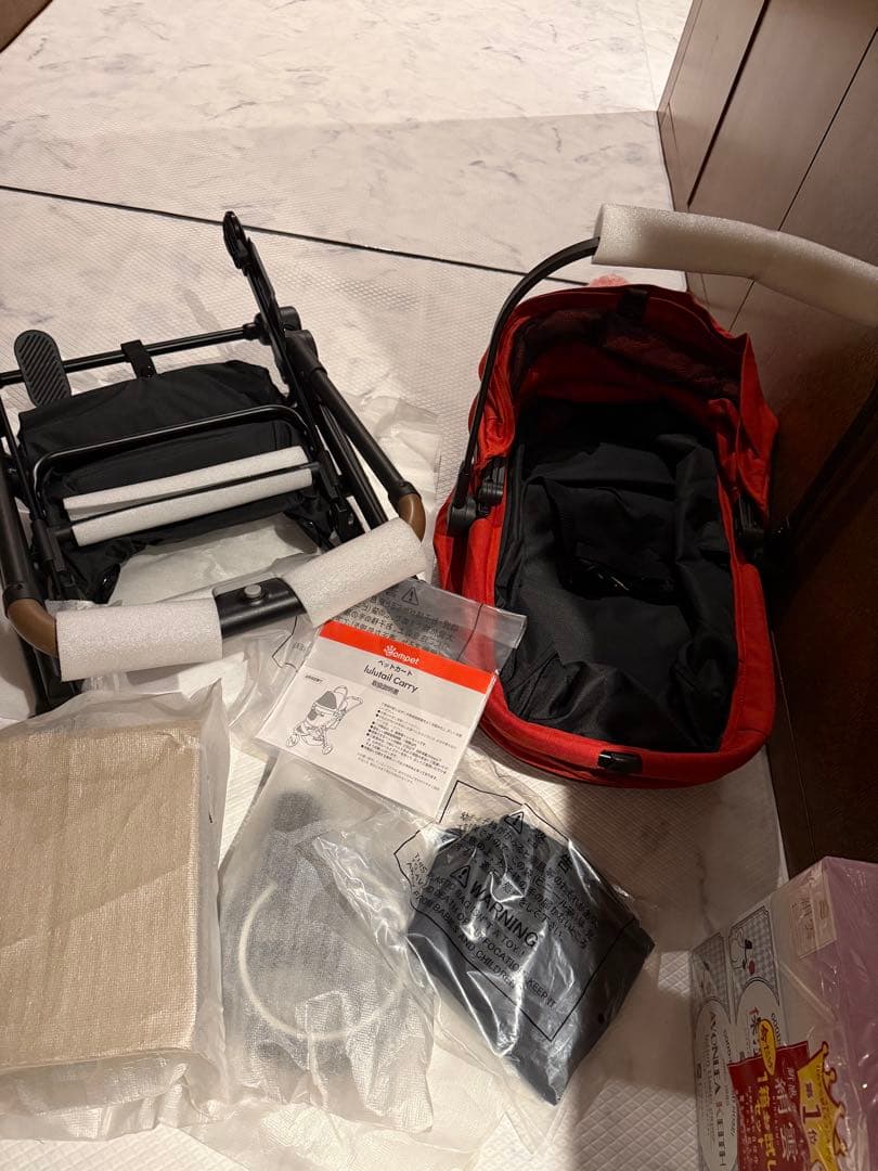 新品ルルテイルキャリーcompetコムペットカートレッド検索エアバギー