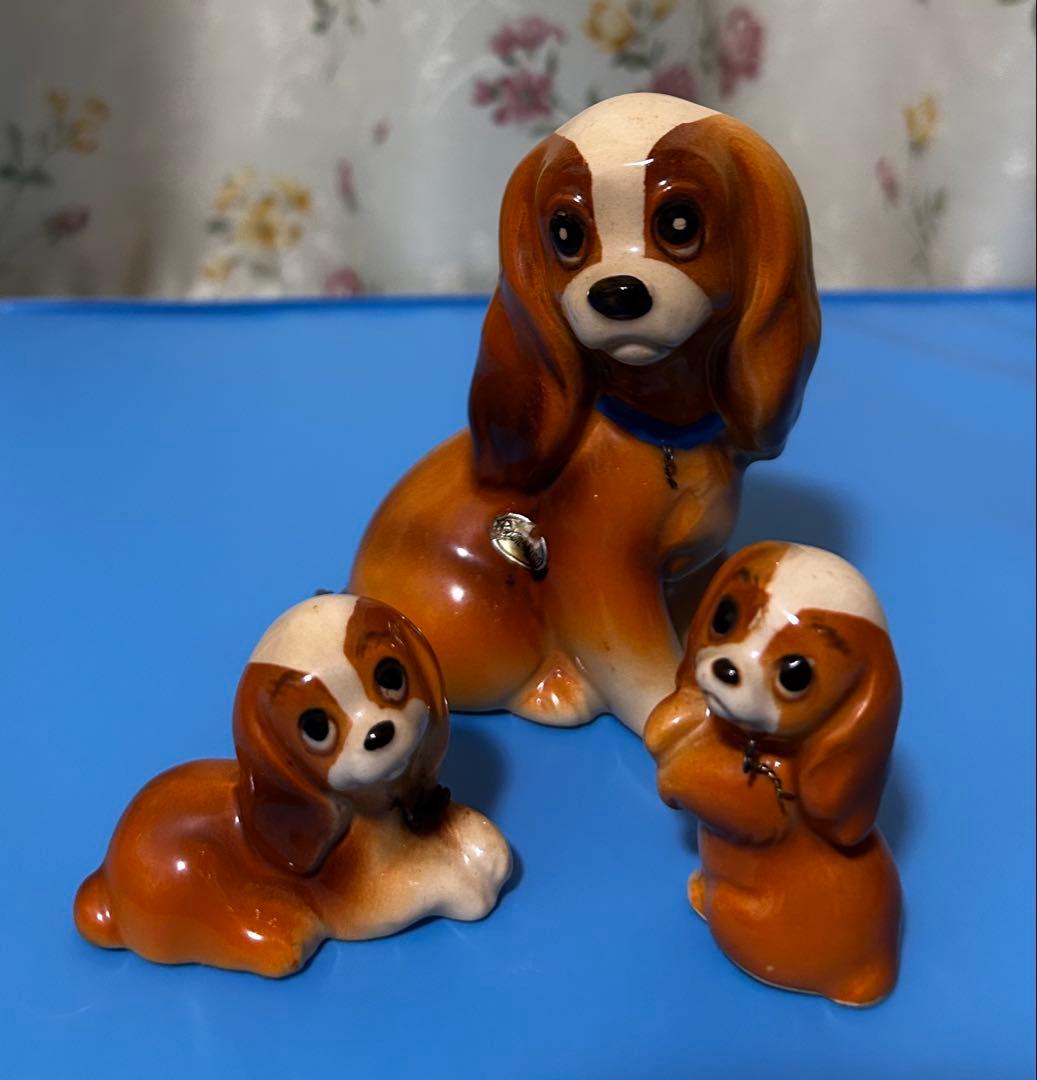 ディズニー⭐︎わんわん物語をモチーフにした昭和期のヴィンテージ陶器