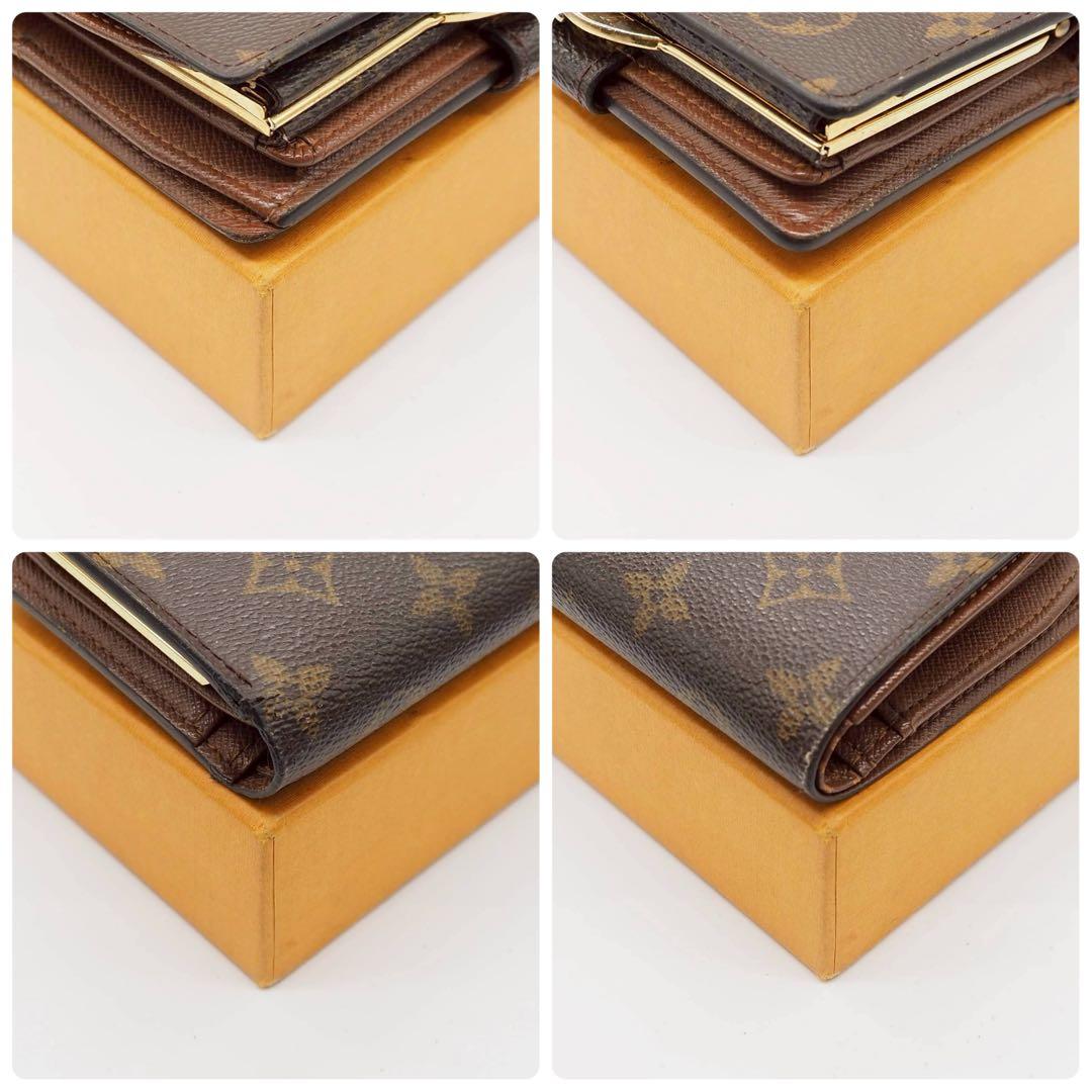 ルイヴィトン ヴィエノワ 二つ折り財布 がま口 モノグラム コンパクト