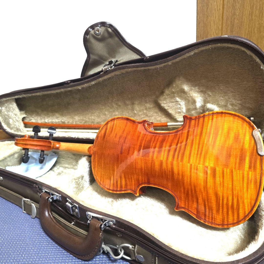 418】極虎艶杢 鈴木バイオリン No.300○ 1/8 2001年製