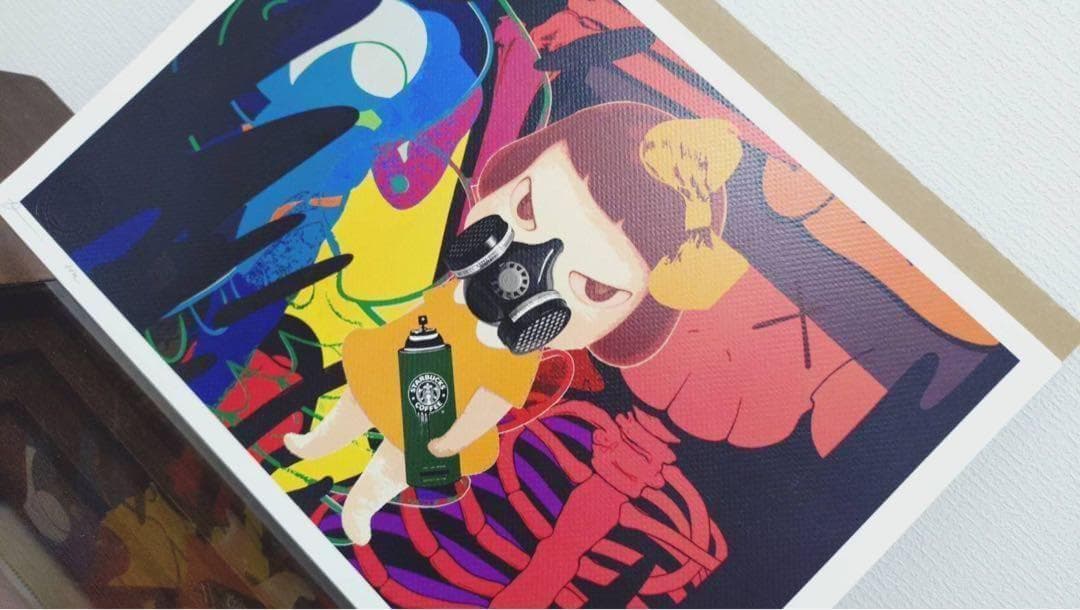 奈良美智 カウズ 現代アート ポスター 奈良美智 カウズ 現代アート