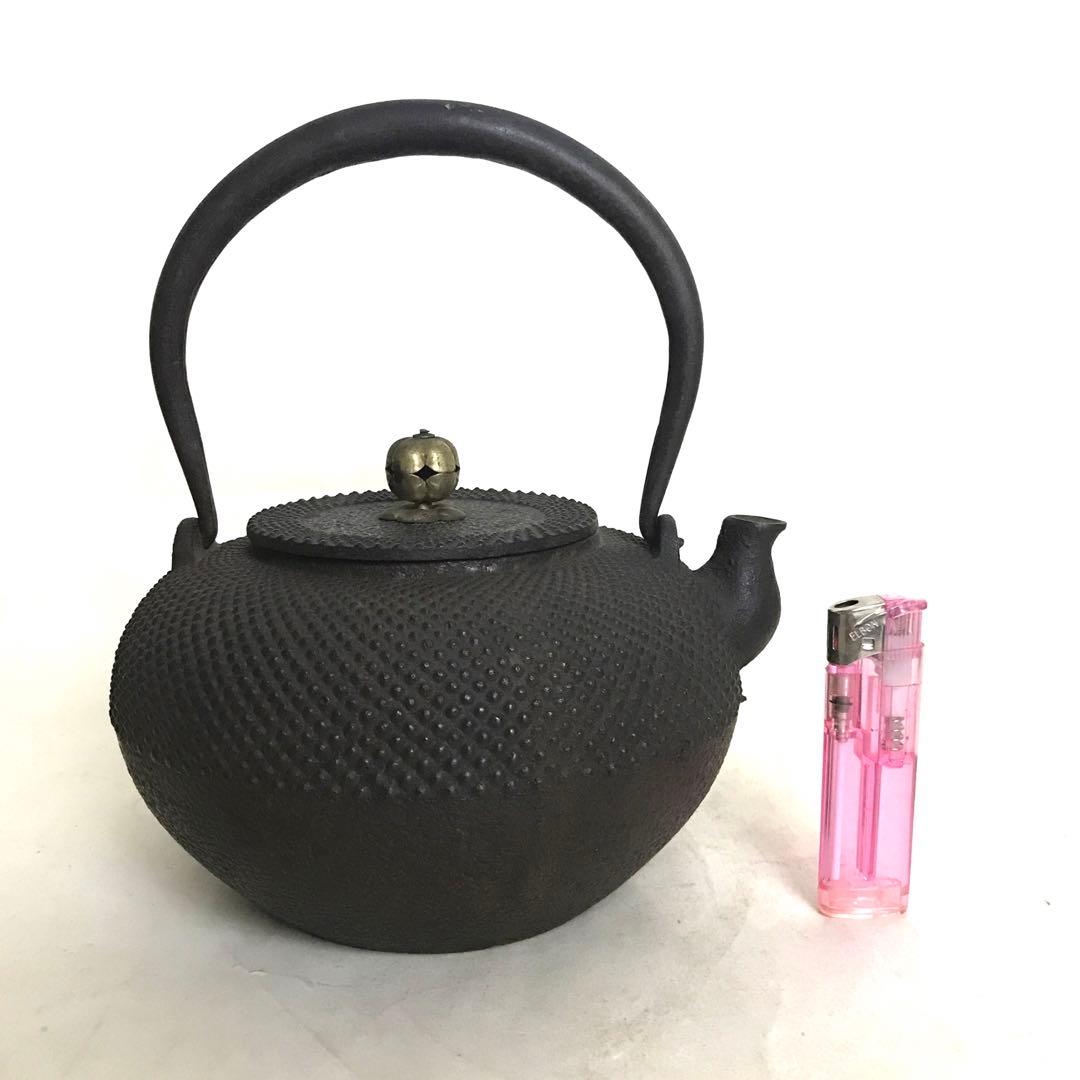 骨董アンティーク松竹梅筒茶碗鉄絵京焼志賀焼仁清箱付き