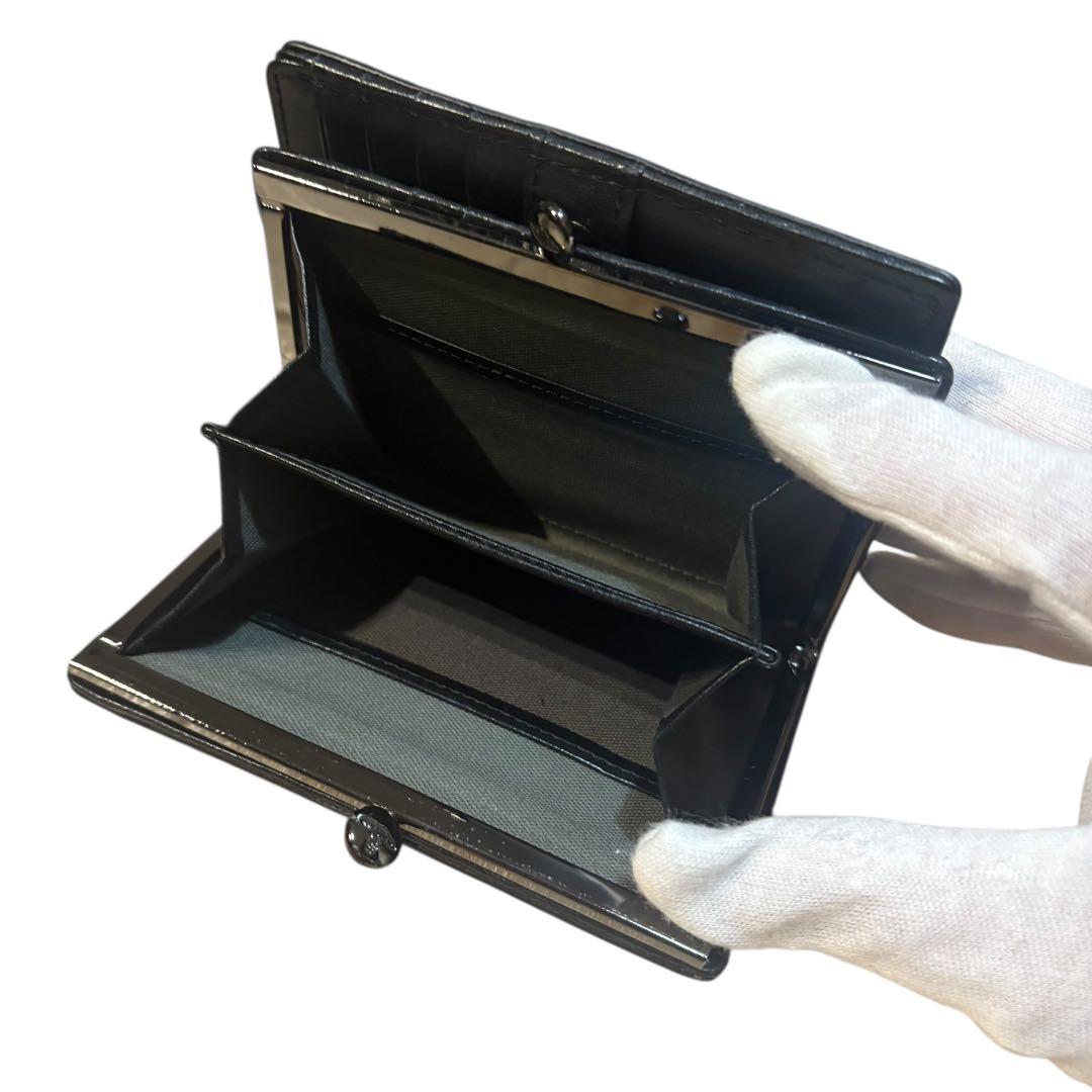 ヴィヴィアンウエストウッド がま口 財布 カット＆スラッシュ 黒 Y2K