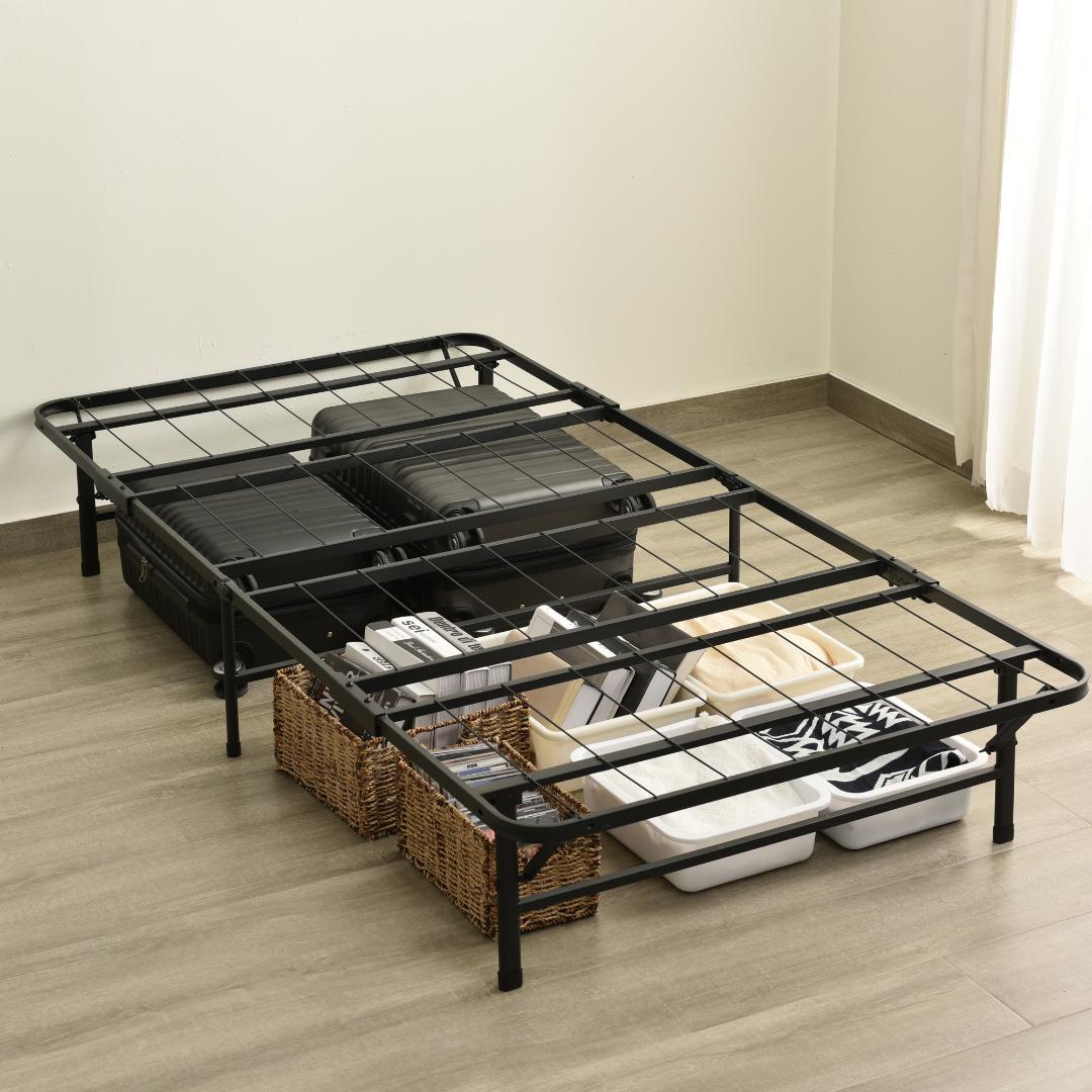 新生活応援！パイプベッド 折りたたみベッド シングル 省スペース