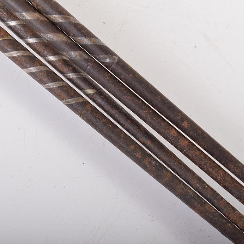 茶道具 古銅 鶴頭火箸 古鉄 銀象嵌宝珠頭火箸など 三種四組 M R8488