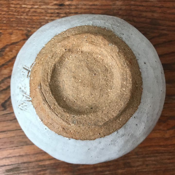 妻の作った 抹茶茶碗 陶芸 水玉模様 病める時もわりと元気だっ