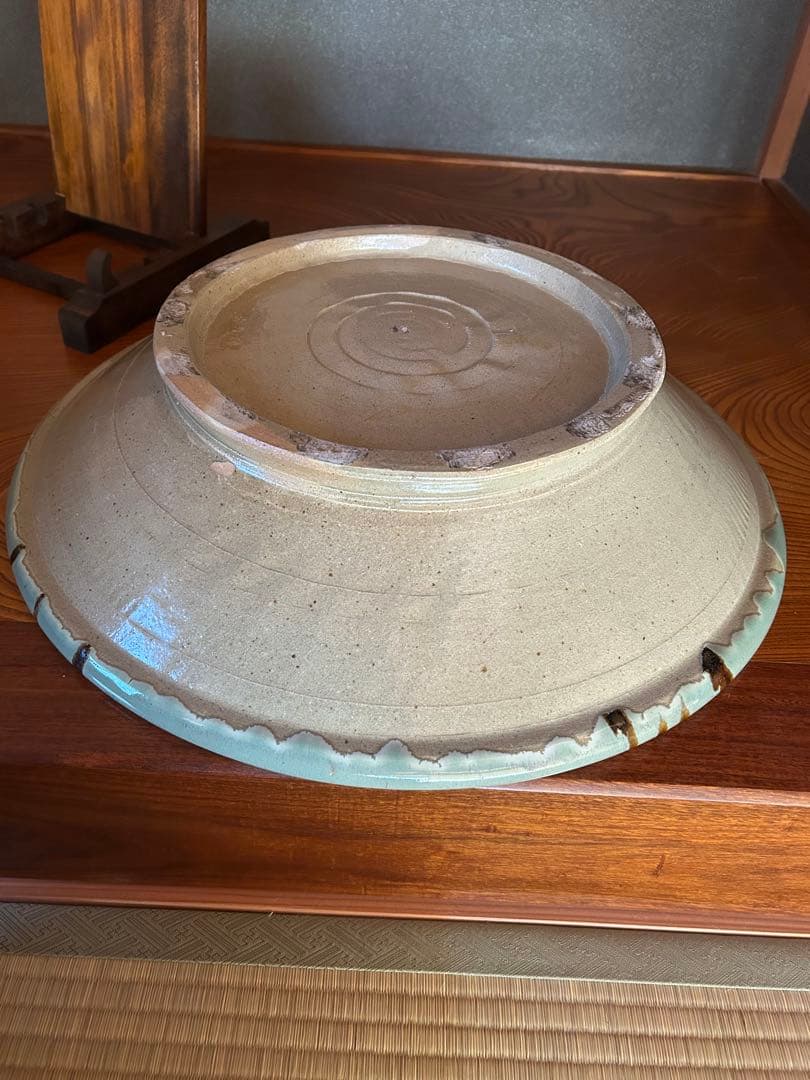 一点モノ‼️】最高級 青柿流皿 大皿 飾り皿 直径約52cm インテリア 和室