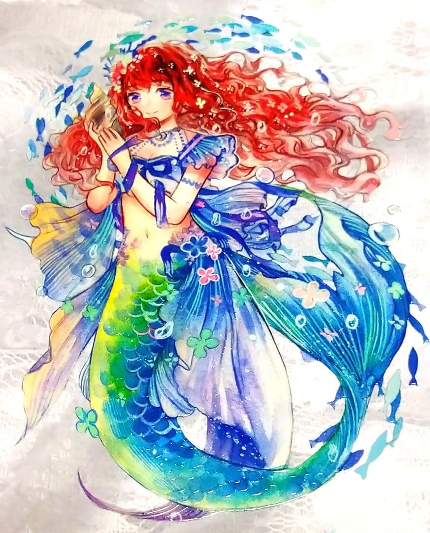☆残量確認中☆J330＃海洋物語(水晶)李富贵切り売り海外人物マステ