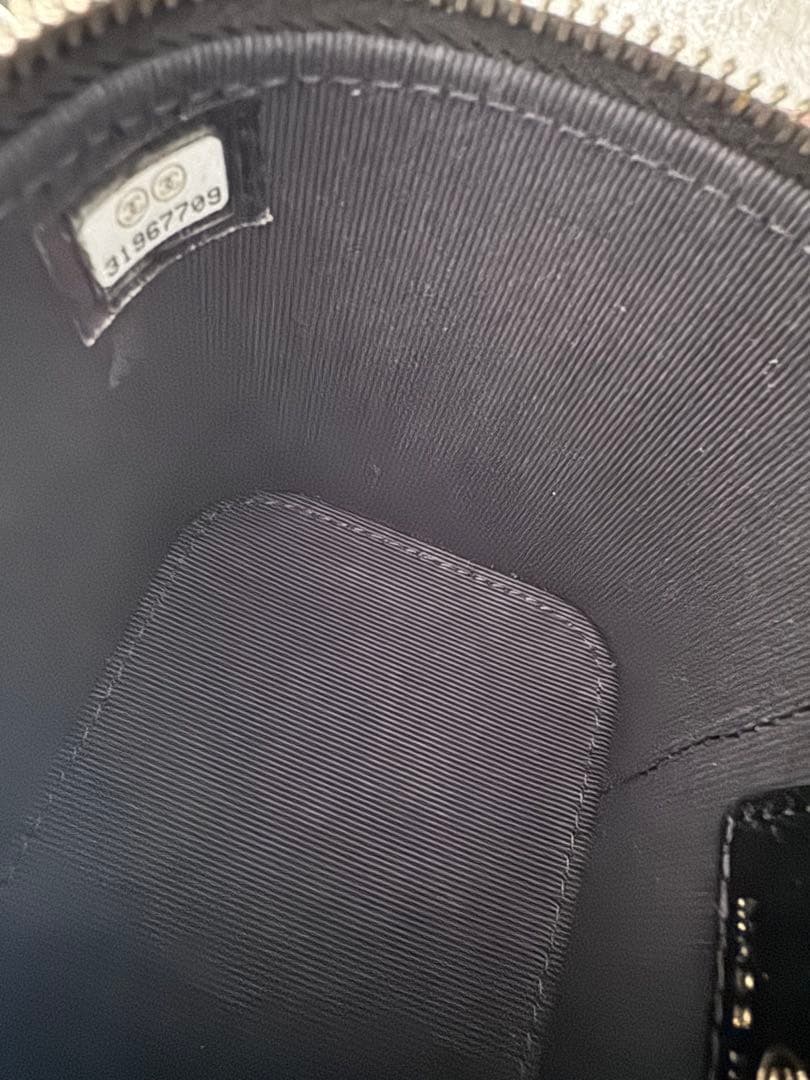 CHANEL パールミニバニティブラック レザー バック