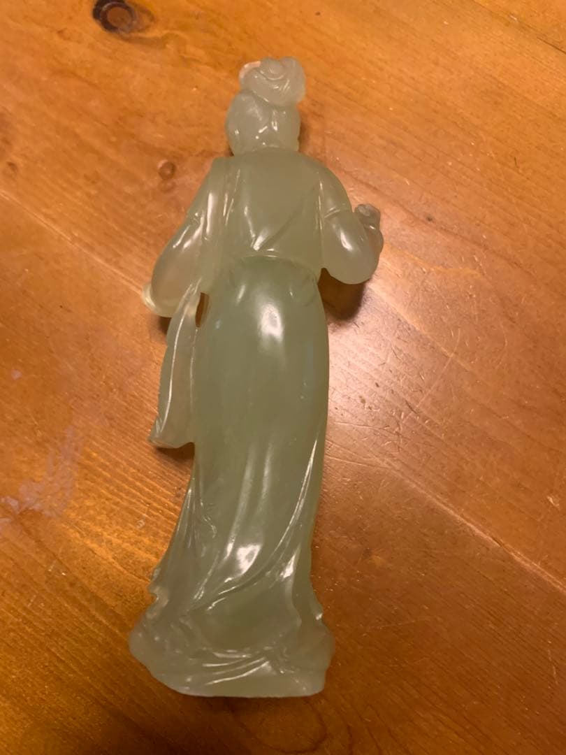中国美術 翡翠 女性像 貴重 オブジェ ヴィンテージ