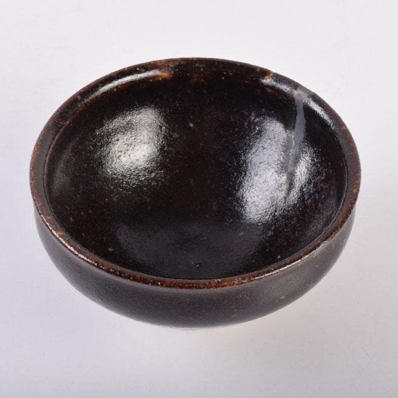 茶道具 瀬戸焼 黒茶碗 仕覆・時代箱付 V 8478 - メルカリ