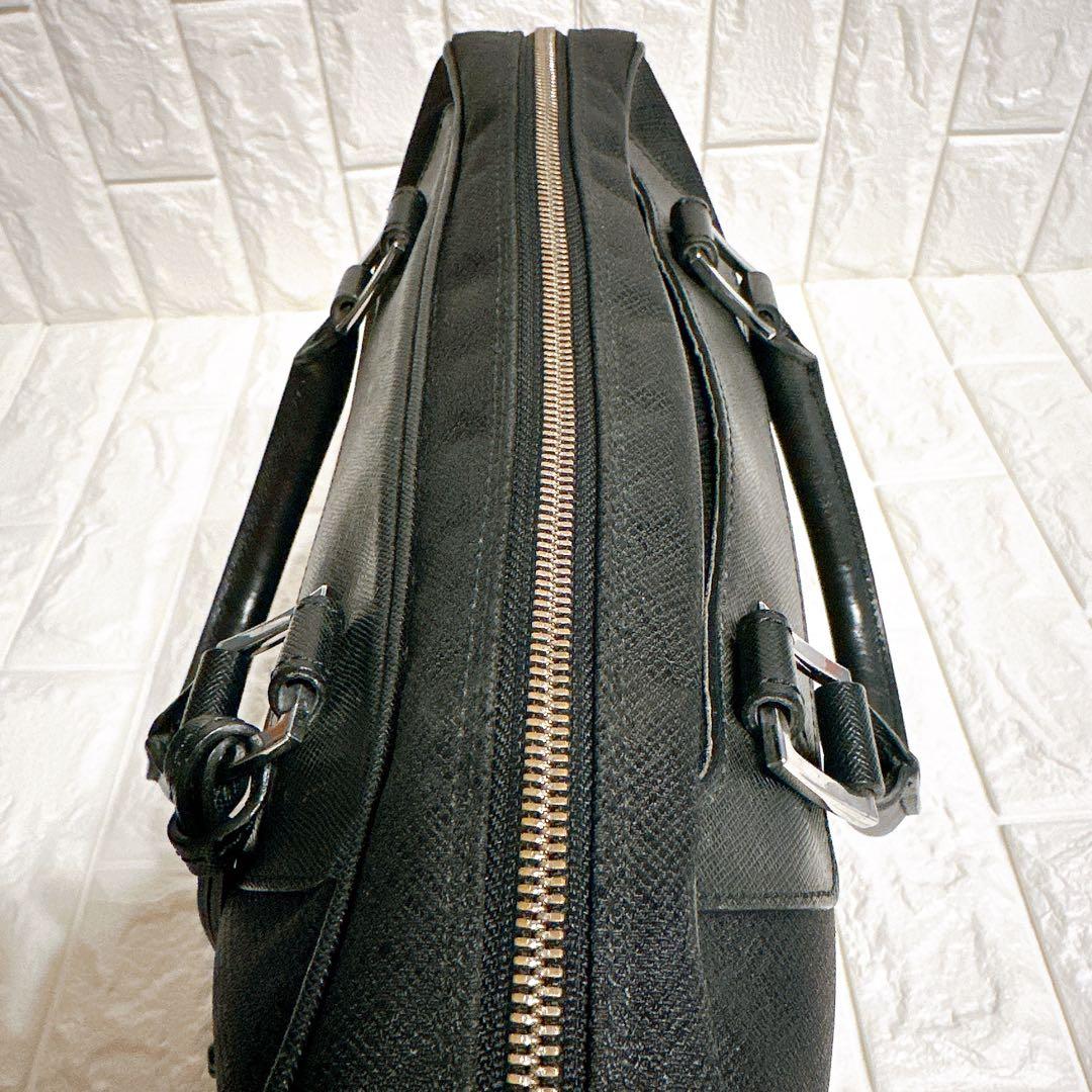 美品 ペッレモルビダ ビジネスバッグ 2way レザー ブラック