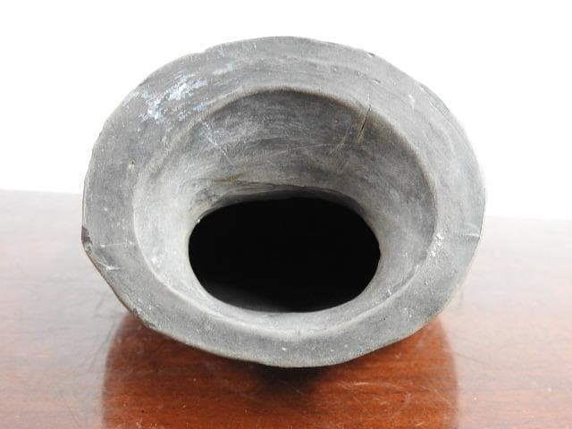 備前焼　竹編花籠形掛花入　M831