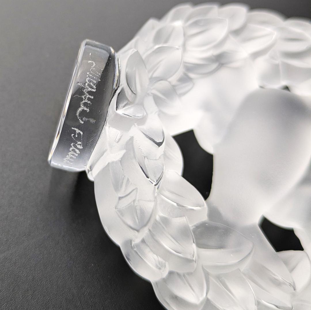 可愛い鳩さん☆ラリック DOVE フロスト フィギュリン ペーパーウェイト