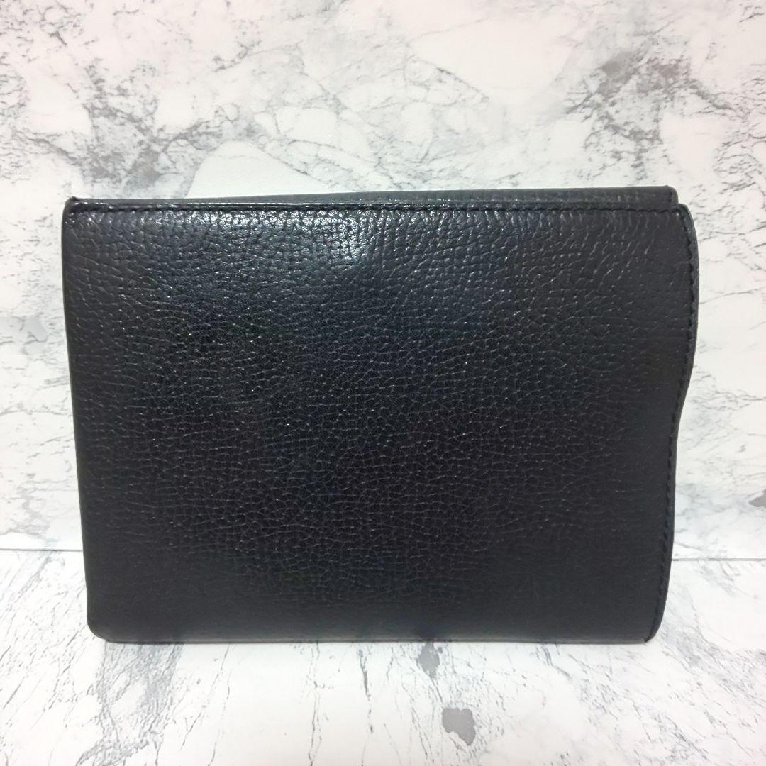 極美品/希少】DELVAUX Dロゴ コンパクトウォレット シュリンクレザー